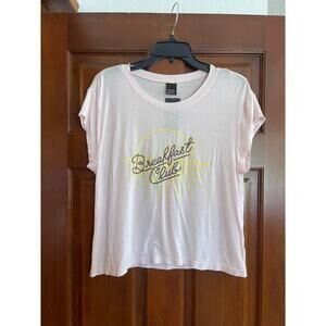 Free Press breakfast club pajama top size medium